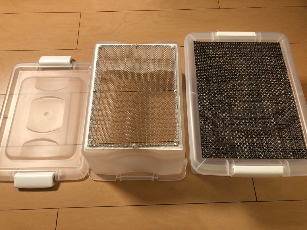 雫工房 デュビア用飼育・繁殖ケージ 中型 二重底上段メッシュ底構造