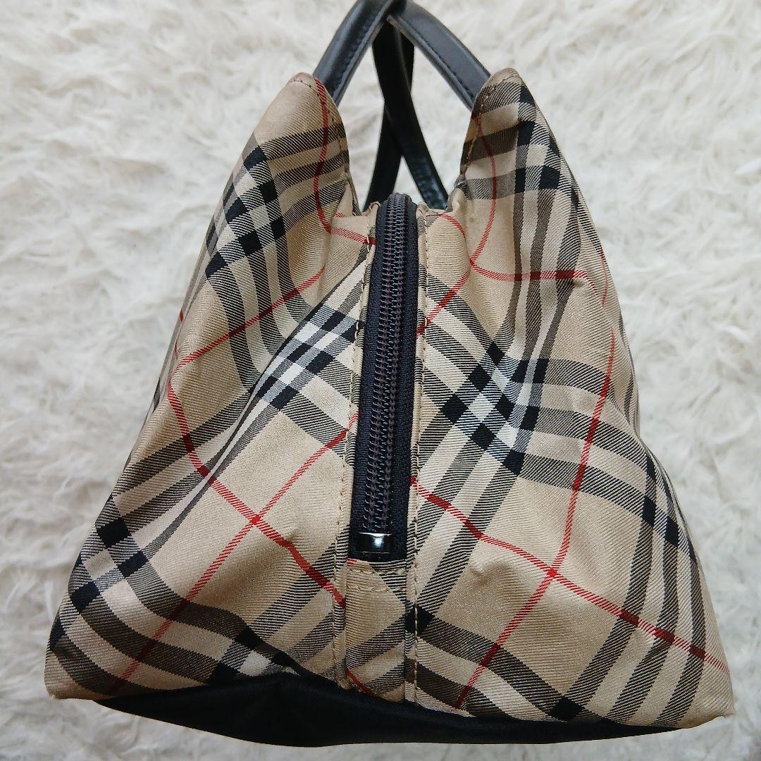 【BURBERRY BLUE LABEL】大容量ノバチェックハンドバッグ