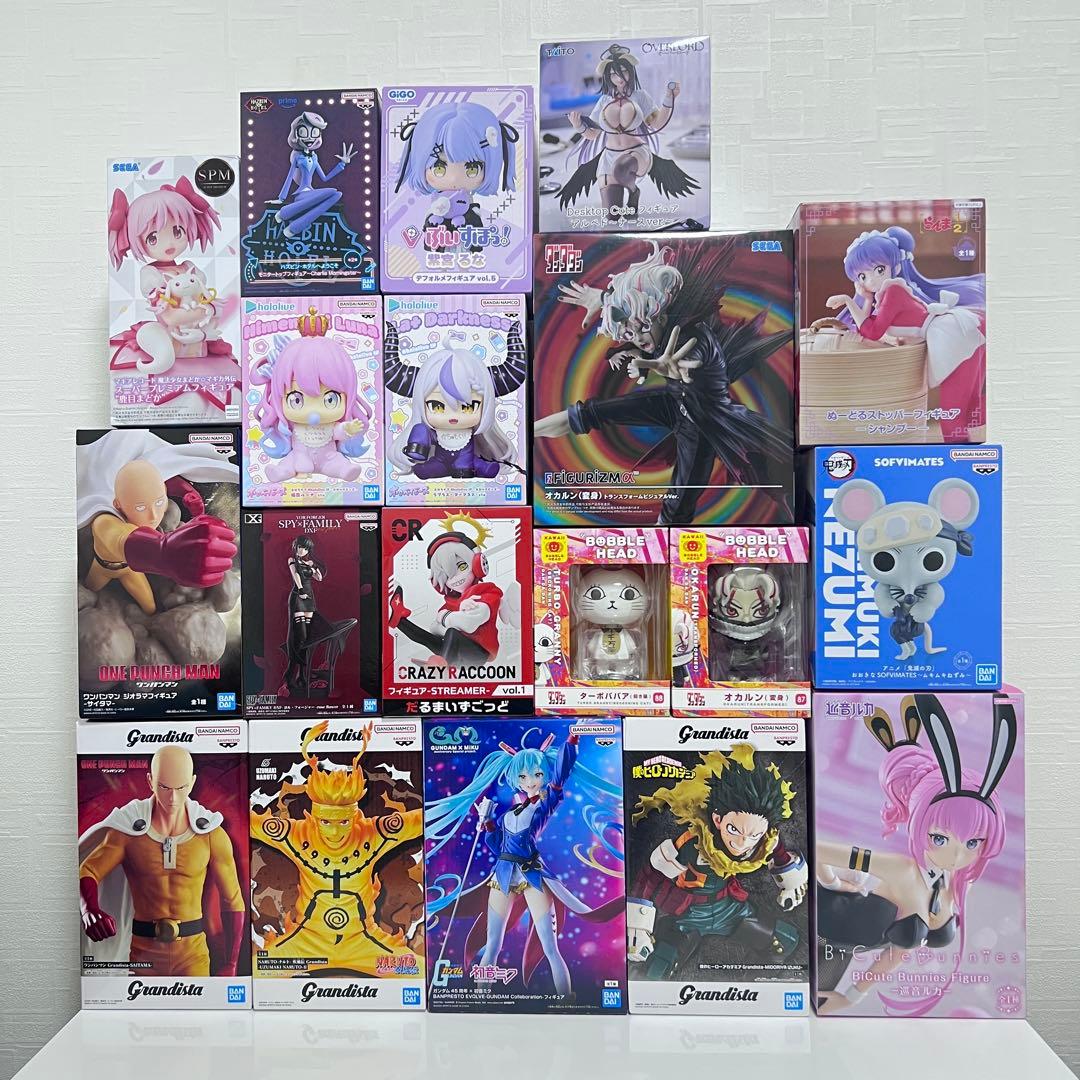 人気 プライズ フィギュア まとめ売り 初音ミク ナルト ヒロアカ など 19点