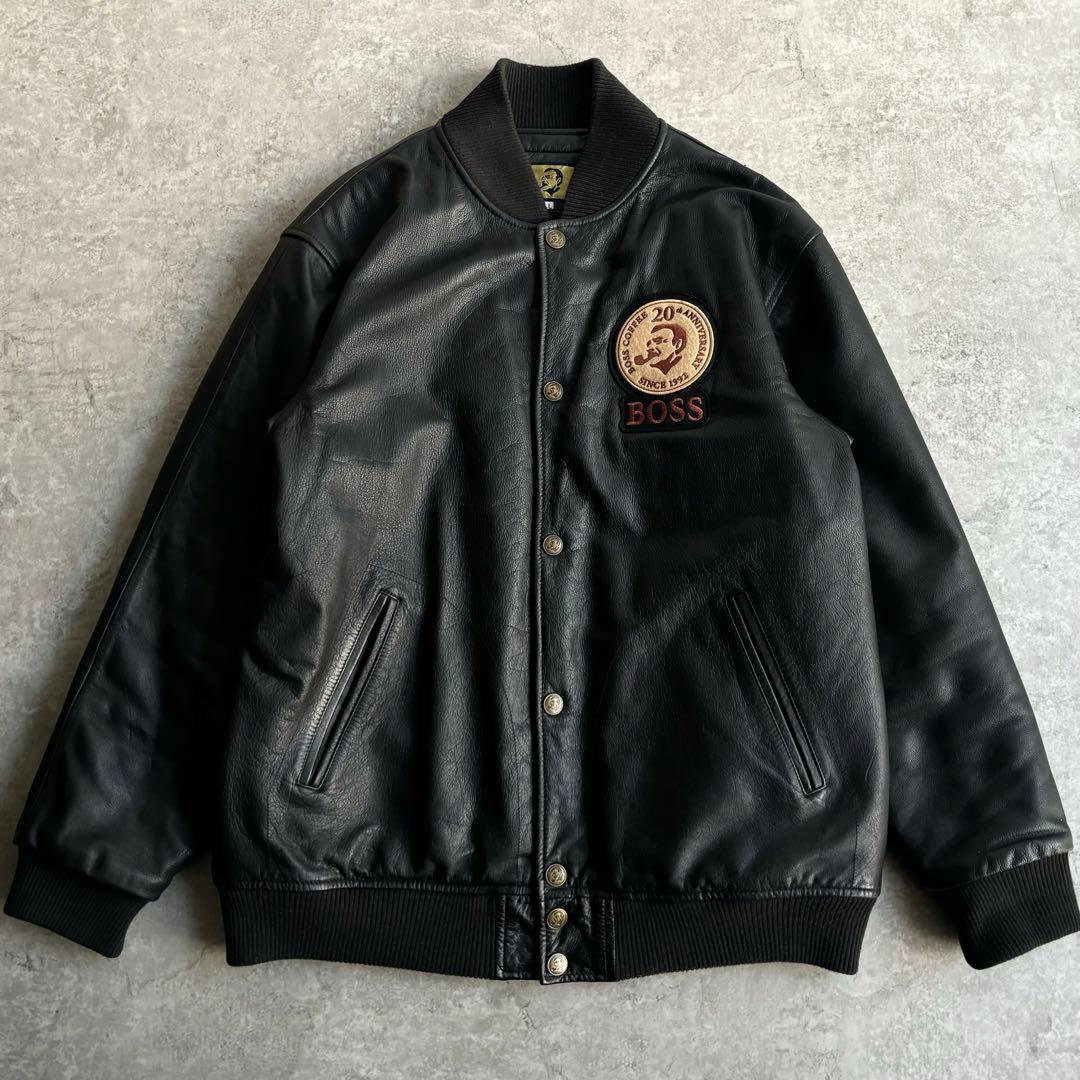 極美品□非売品 ボスジャン【LL】20周年記念 本革 レザージャケット