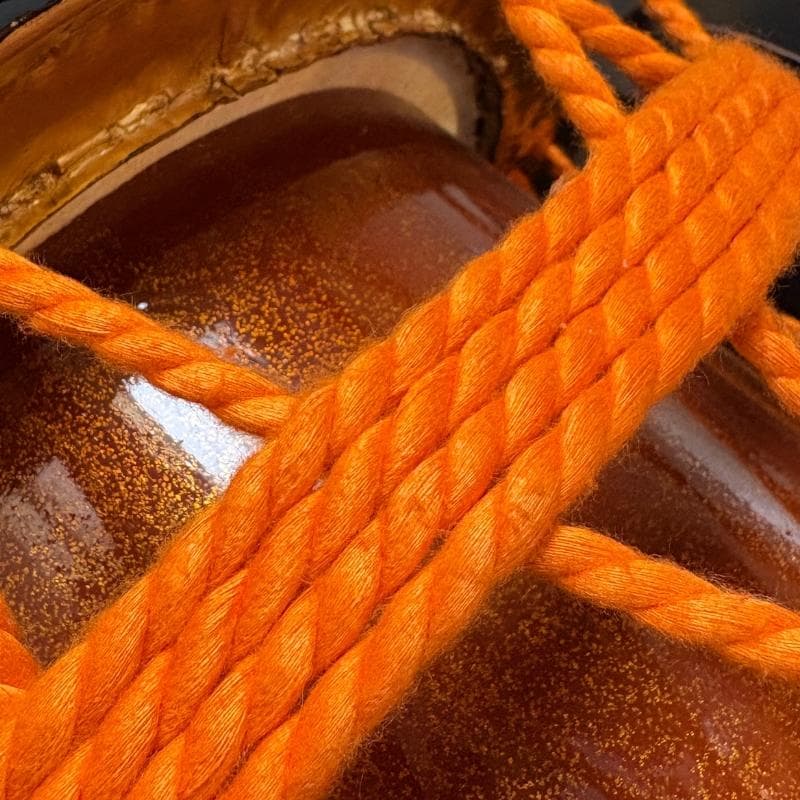 金箔縁仕上げ・漆塗り】締め太鼓 直径35cm・バチ・和太鼓・締太鼓 金箔縁