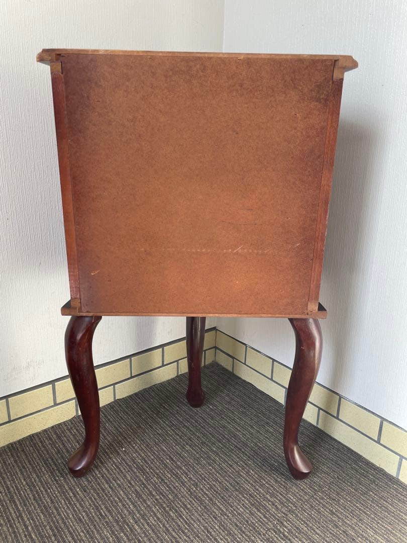 アンティーク ジュエリーチェスト 4段 猫脚 半円