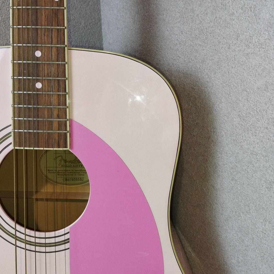 HELLO KITTY キティ Fender フェンダーコラボ アコギ 廃盤 フェンダー