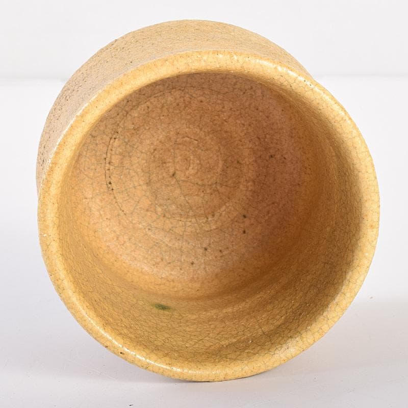 北大路魯山人作 黄瀬戸 ぐい呑 共箱 D R7691