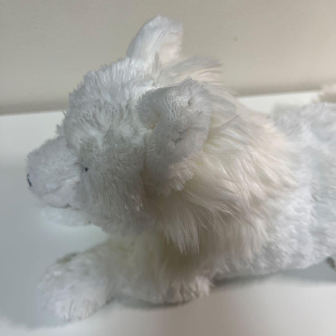 那須どうぶつ王国 ホッキョクオオカミ ひざおおかみ ぬいぐるみ