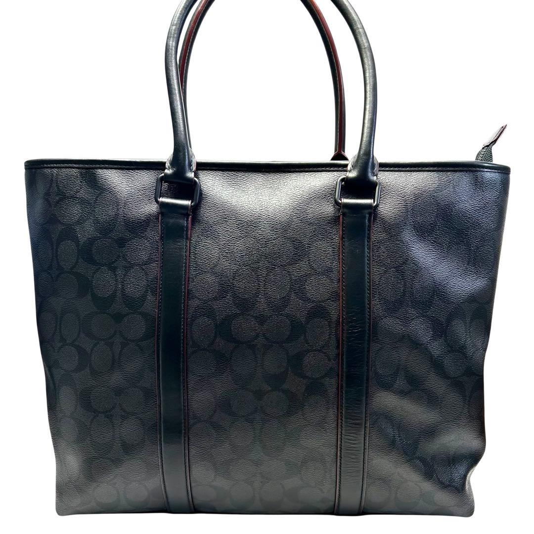 COACH コーチ　ビジネスバッグ　トートバッグ　2way シグネチャー　黒