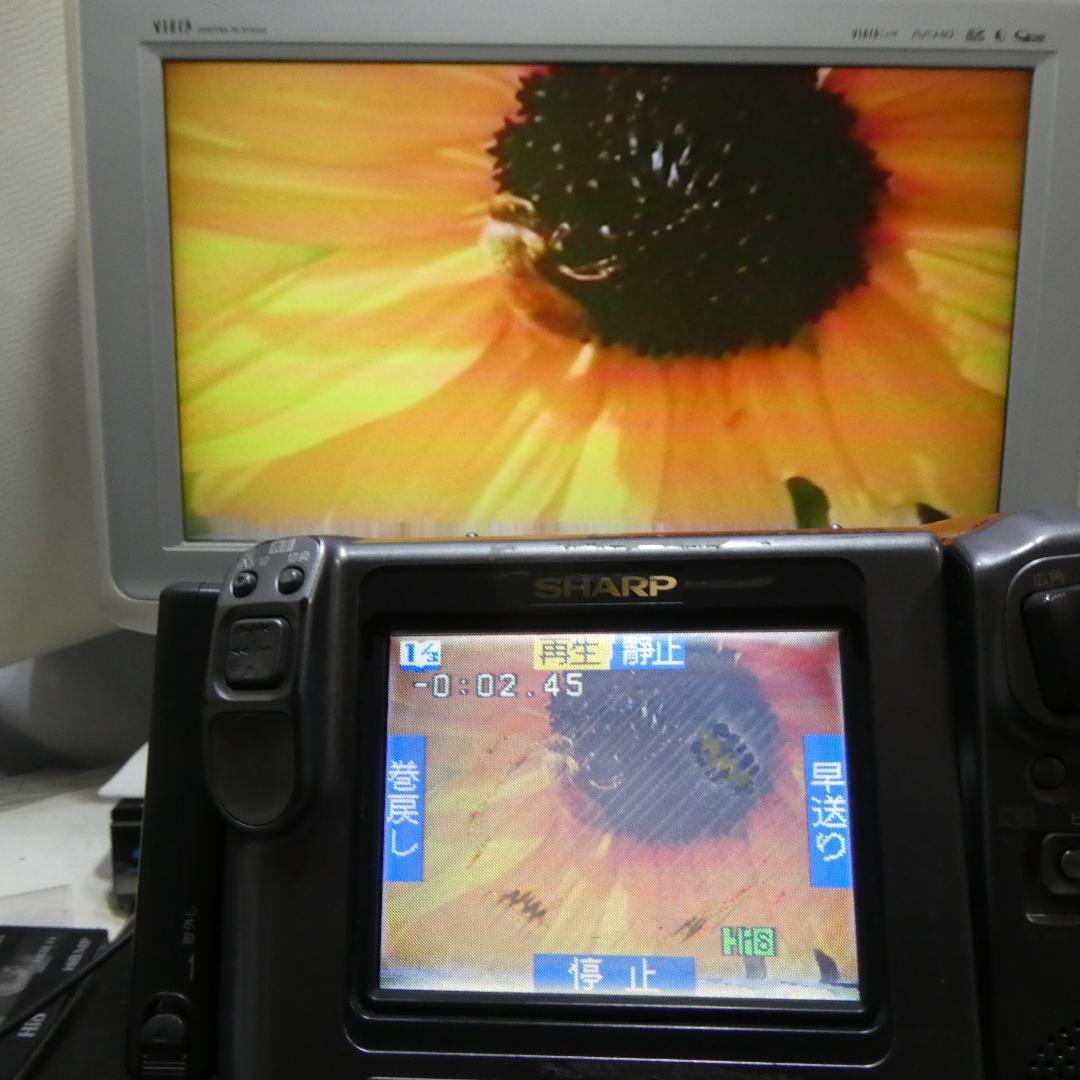 動動作良好 ビデオHi8 シャープ VL-HL55 8ミリビデオカメラDVD化に