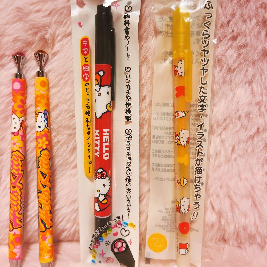 希少レア　ハローキティ　ペン　まとめ売り　平成レトロ　ヒョウ柄　ギャルキティ