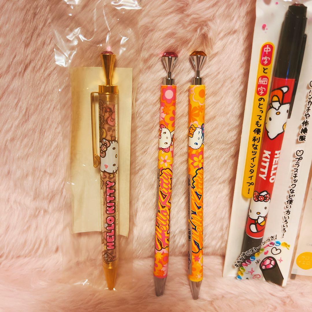 希少レア　ハローキティ　ペン　まとめ売り　平成レトロ　ヒョウ柄　ギャルキティ