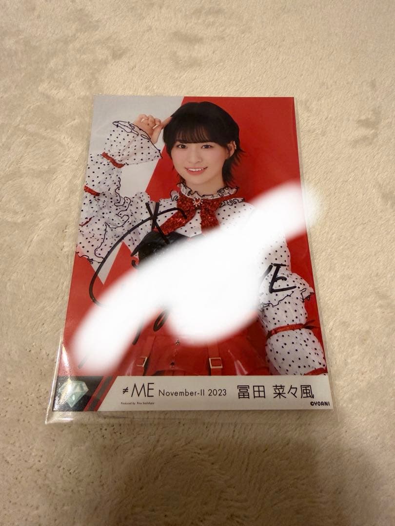 ≠ME 冨田菜々風 直筆 生写真 - メルカリ