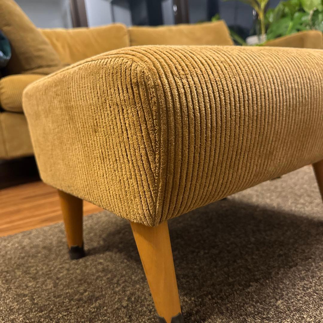 truck furnitureコーデュロイ オットマン　トラックファニチャー