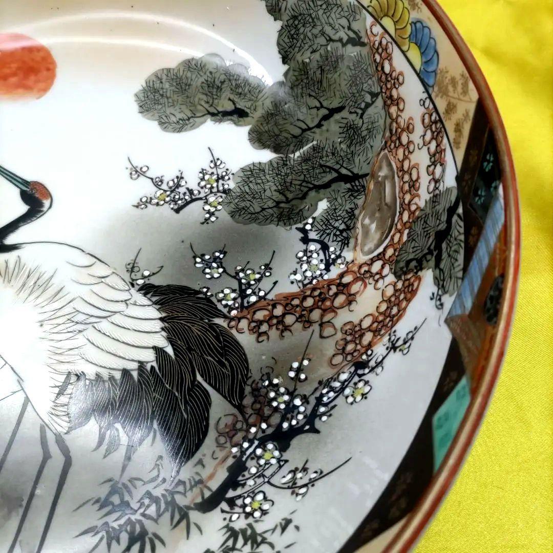 九谷焼 古九谷 金彩 色絵 三ツ鉢 小鉢 中鉢 大鉢 8寸9寸