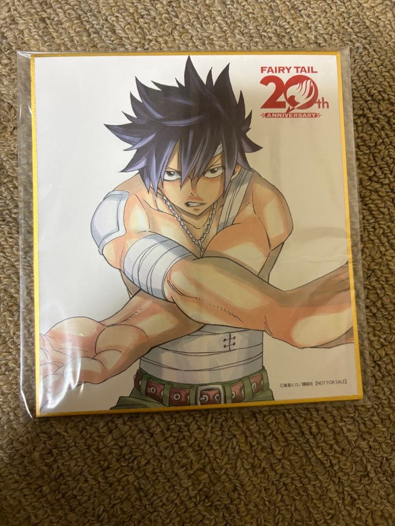 フェアリーテイル 20周年 グレイ 色紙 FAIRYTAIL ポップアップ - メルカリ
