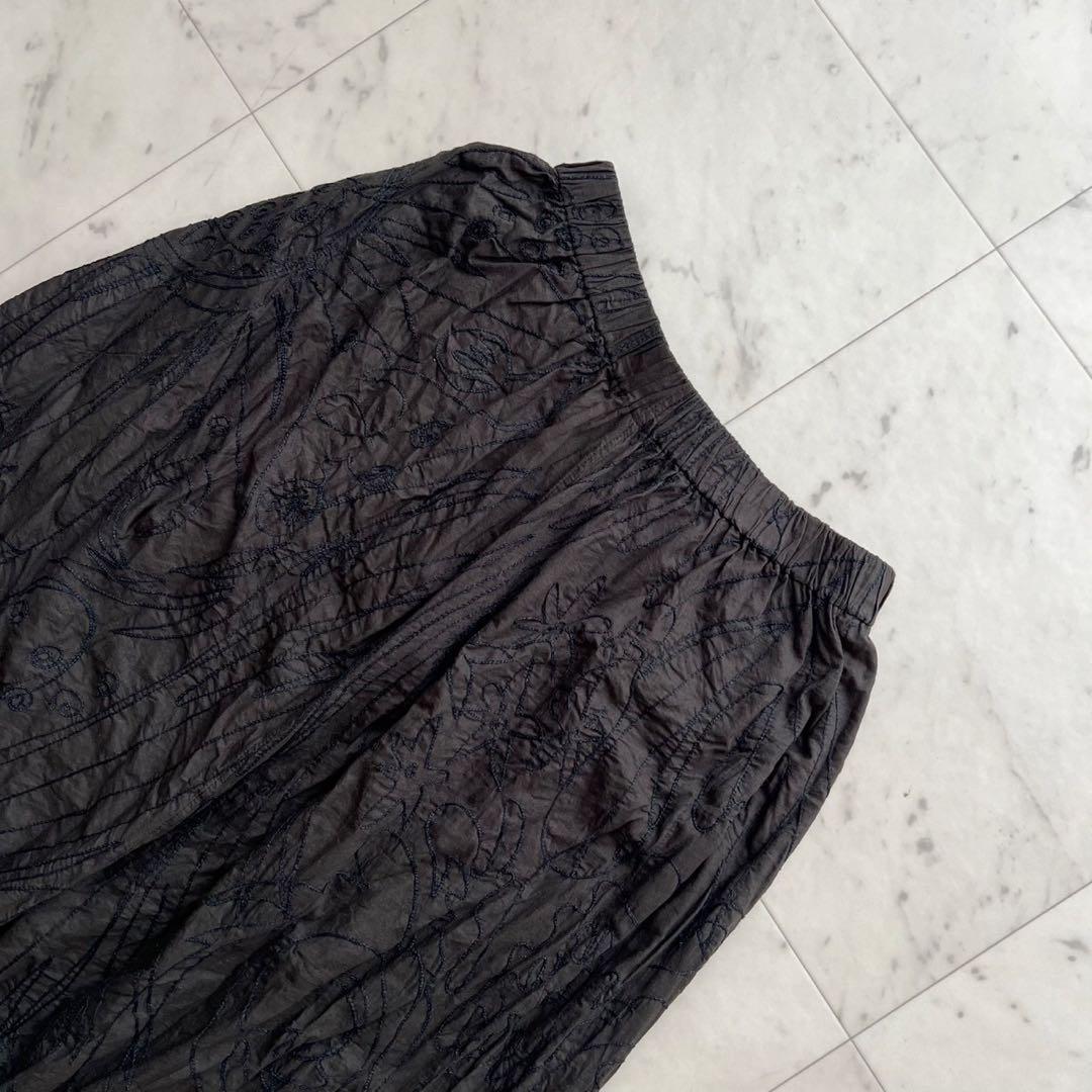 JURGEN LEHL ヨーガンレール ボタニカル総刺繍 サルエルパンツ