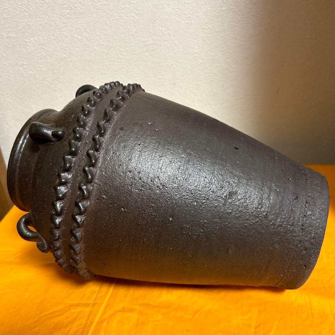 古壺　五耳壺　古美術