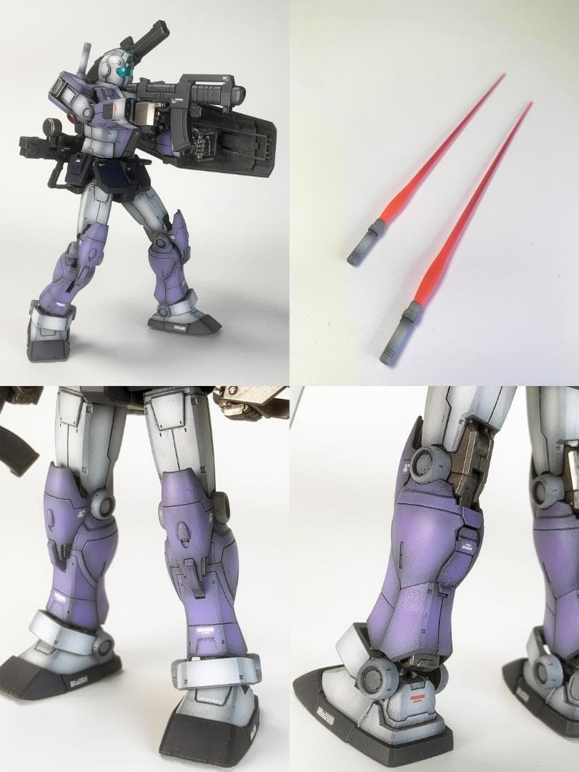 ジム(モロッコ戦線仕様)RGM-79 HG1/144 ガンプラ全塗装完成品