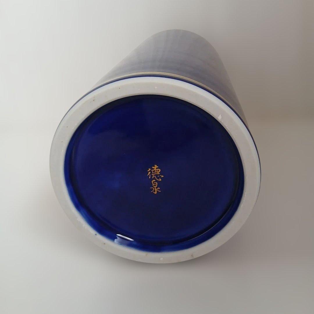 遠州流　花入れ　京焼西村徳泉作大徳寺孤篷庵小林卓巌箱書き 　27.5cm