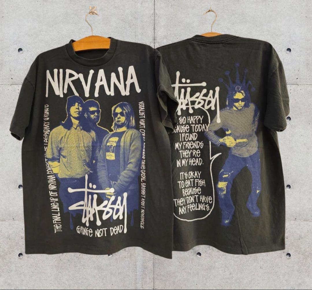 ニルヴァーナ NIRVANA x STUSSY Tシャツ サイズXL 新品 - メルカリ