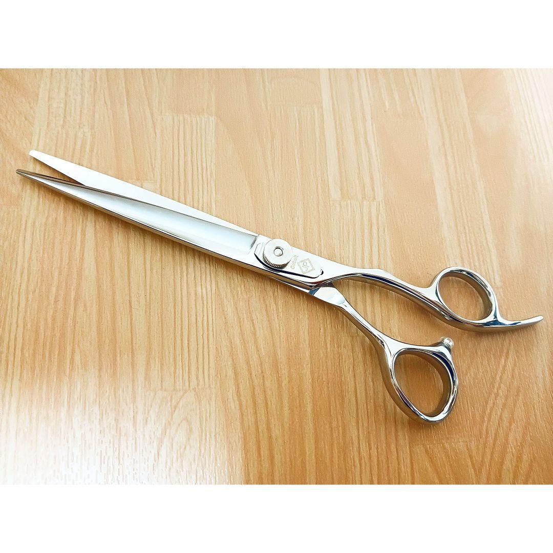 切れ味抜群☀プロ用ペットセニングシザー軽量カーブシザートリミング