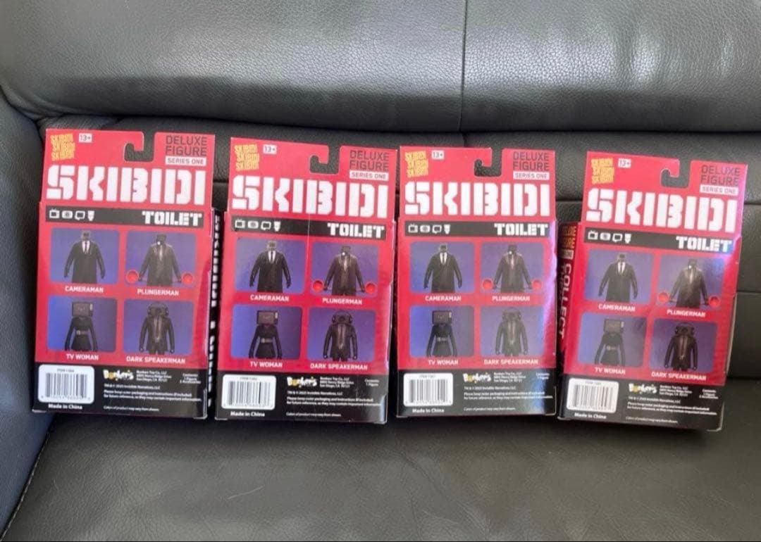 Skibidi Toilet フィギュアセット（公式ライセンス・日本未発売）