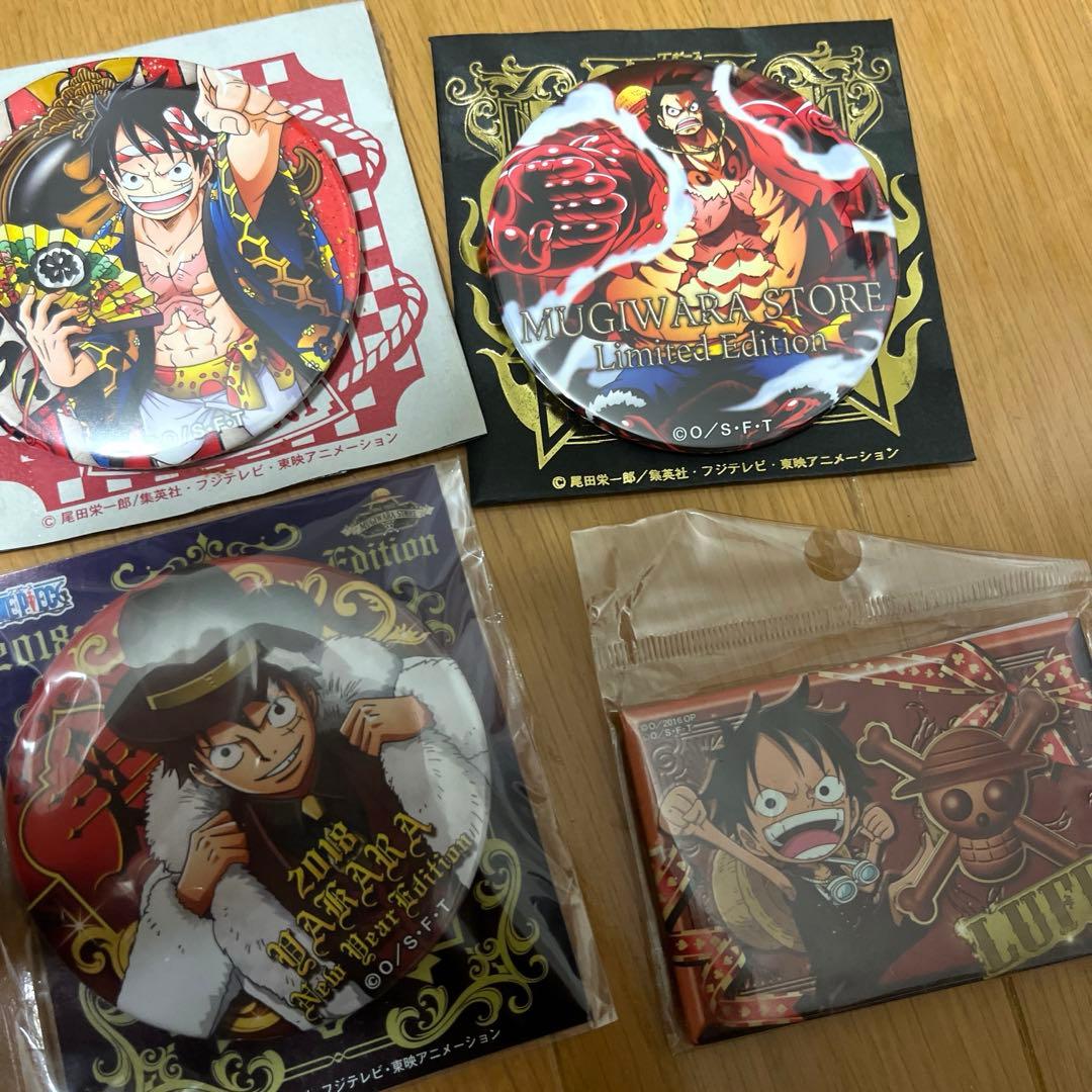 ワンピース モンキー・D・ルフィ　缶バッジ 7個セット