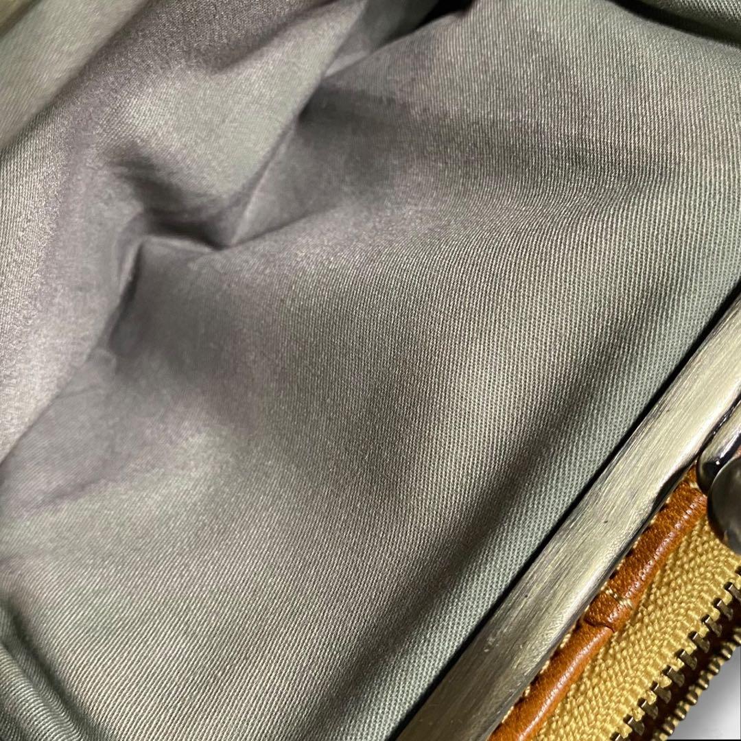 Dakota ダコタ イタリアレザー 二つ折財布 ガマ口 茶色 ブラウン