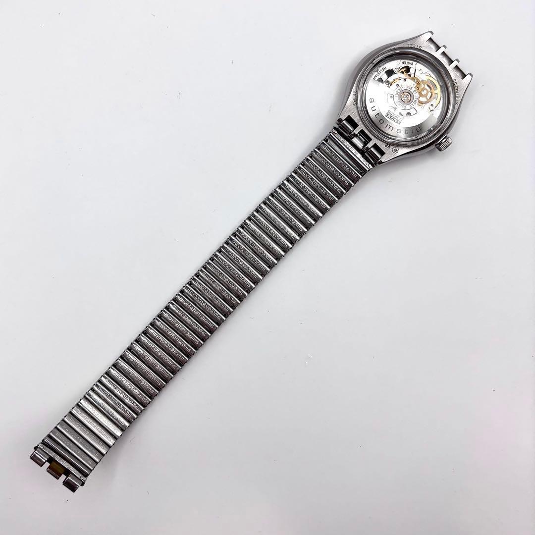 スウォッチ アイロニー 自動巻き スケルトン メンズ腕時計 稼動品