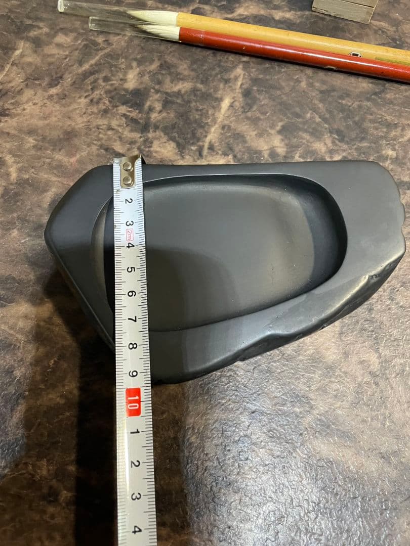 古瓦文彩漆筥 龍渓硯 田中一石作 書道セット