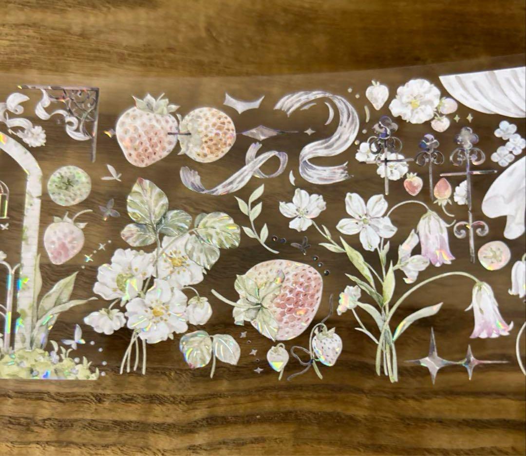 NO.888】海外マステ PET 苺 いちご フルーツ コラージュ デコ - メルカリ