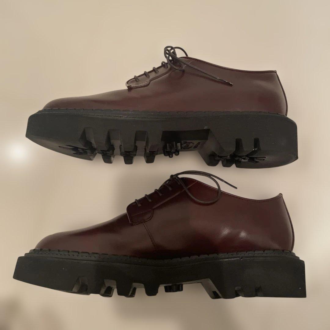 限定値下MAISON SPECIAL ビブラムタンクソールプレーントゥシューズ