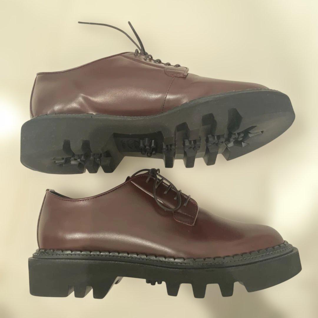 限定値下MAISON SPECIAL ビブラムタンクソールプレーントゥシューズ