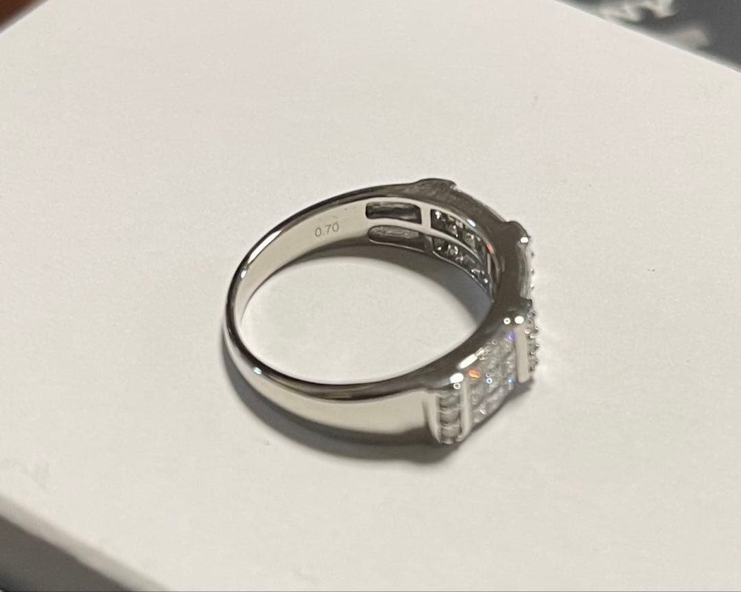 GSTV✴︎ミステリーセッティング✴︎Pt950✴︎13号✴︎