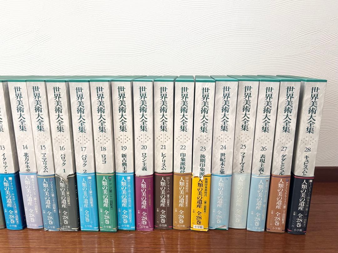 世界美術大全集 西洋編　全28巻　+美楽28の扉　小学館　7個口配送