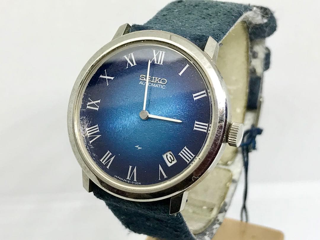 希少ヴィンテージ・セイコー・オートマチック・和紙模様・２４１８ー００２０