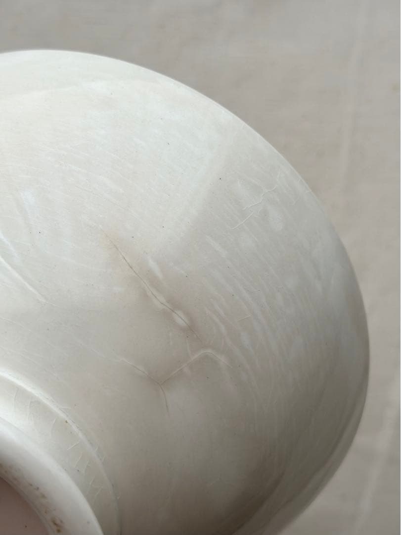 さるりす 可愛い黄釉カフェオレボウル フランスアンティーク ジアン