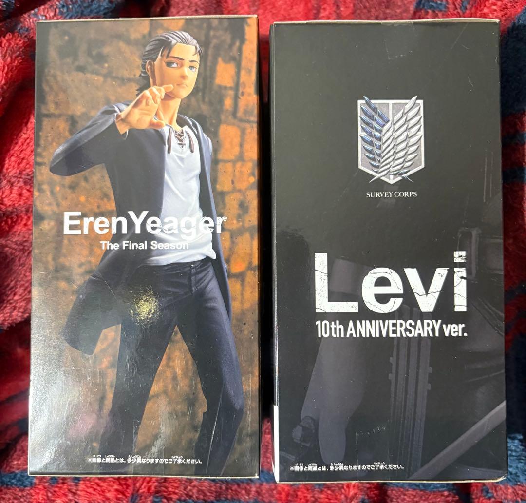 進撃の巨人 Eren Yeager & Levi フィギュア　エレン　リヴァイ