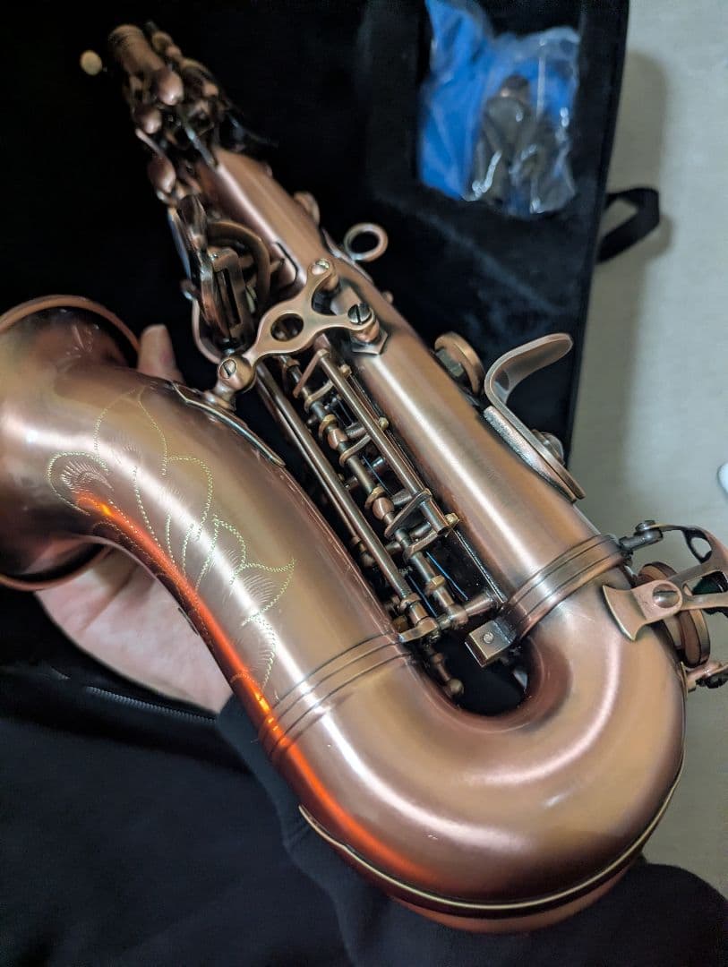 カーブド　ソプラノサックス　ノーブランド