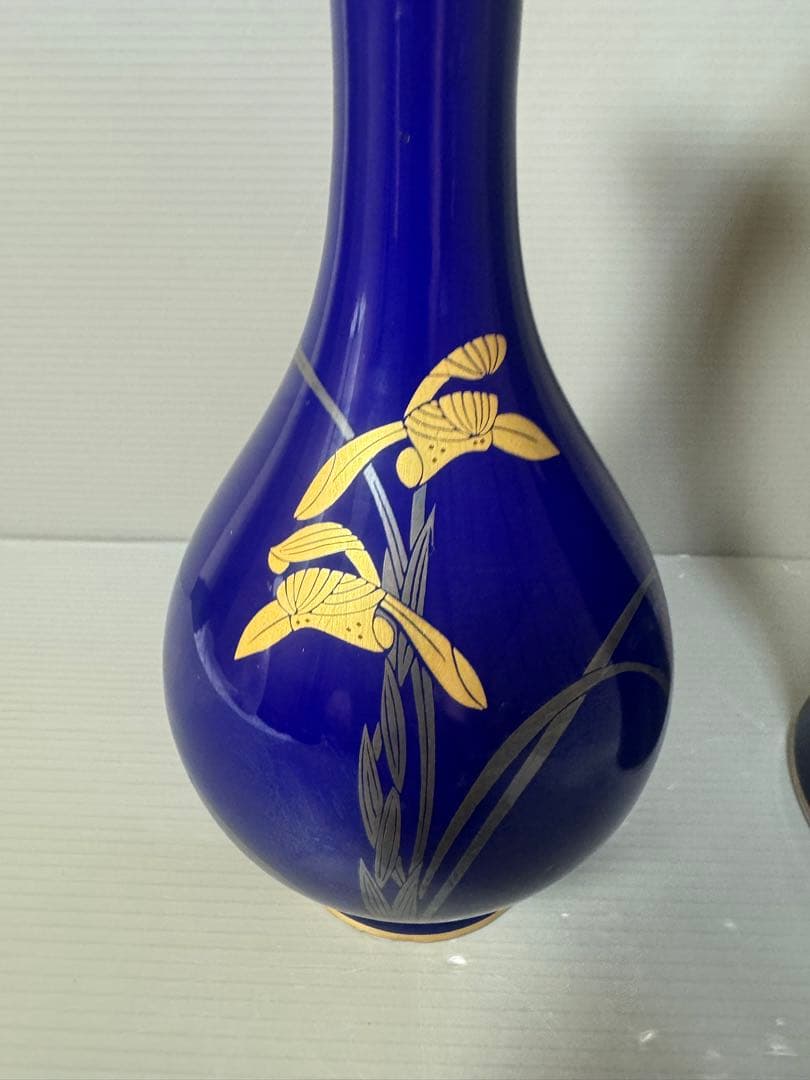 2626 香蘭社 金彩 花瓶 2客