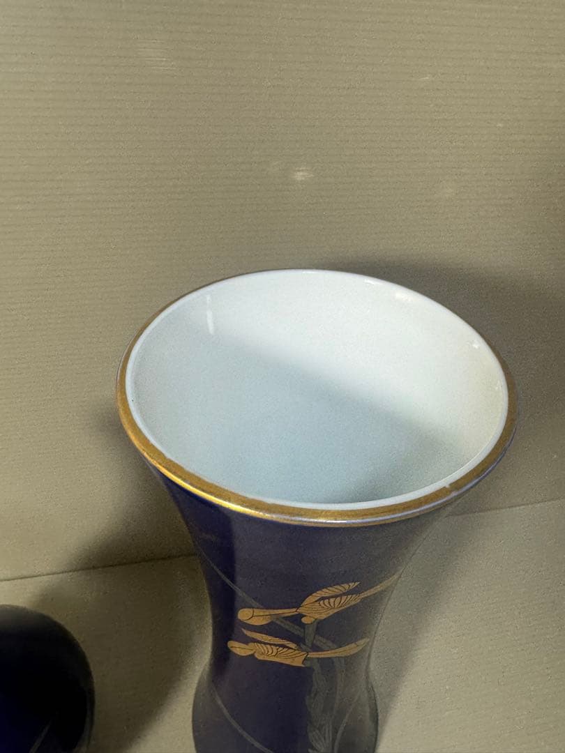 2626 香蘭社 金彩 花瓶 2客