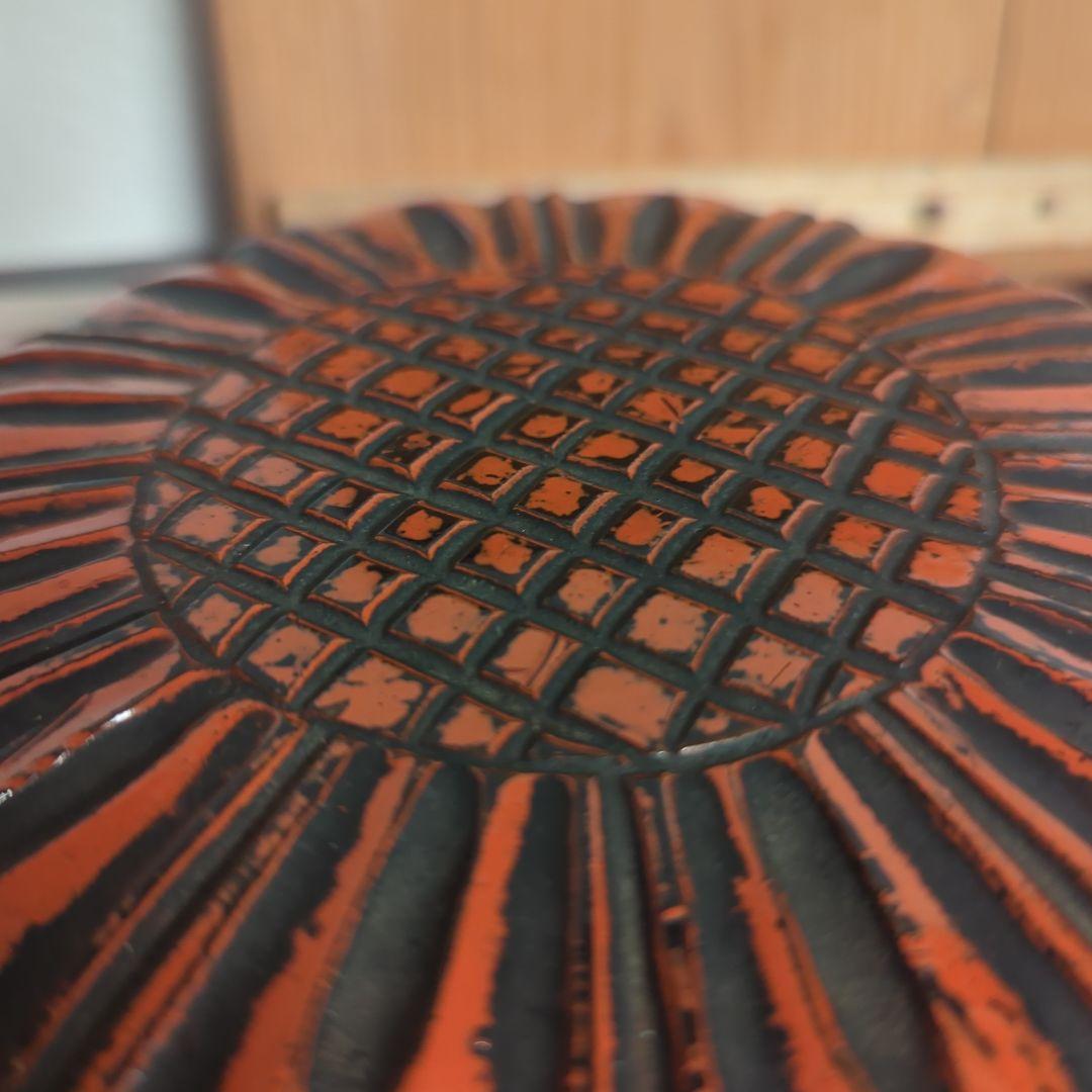 【値下げ】江戸時代　鎌倉彫喰籠　菓子器