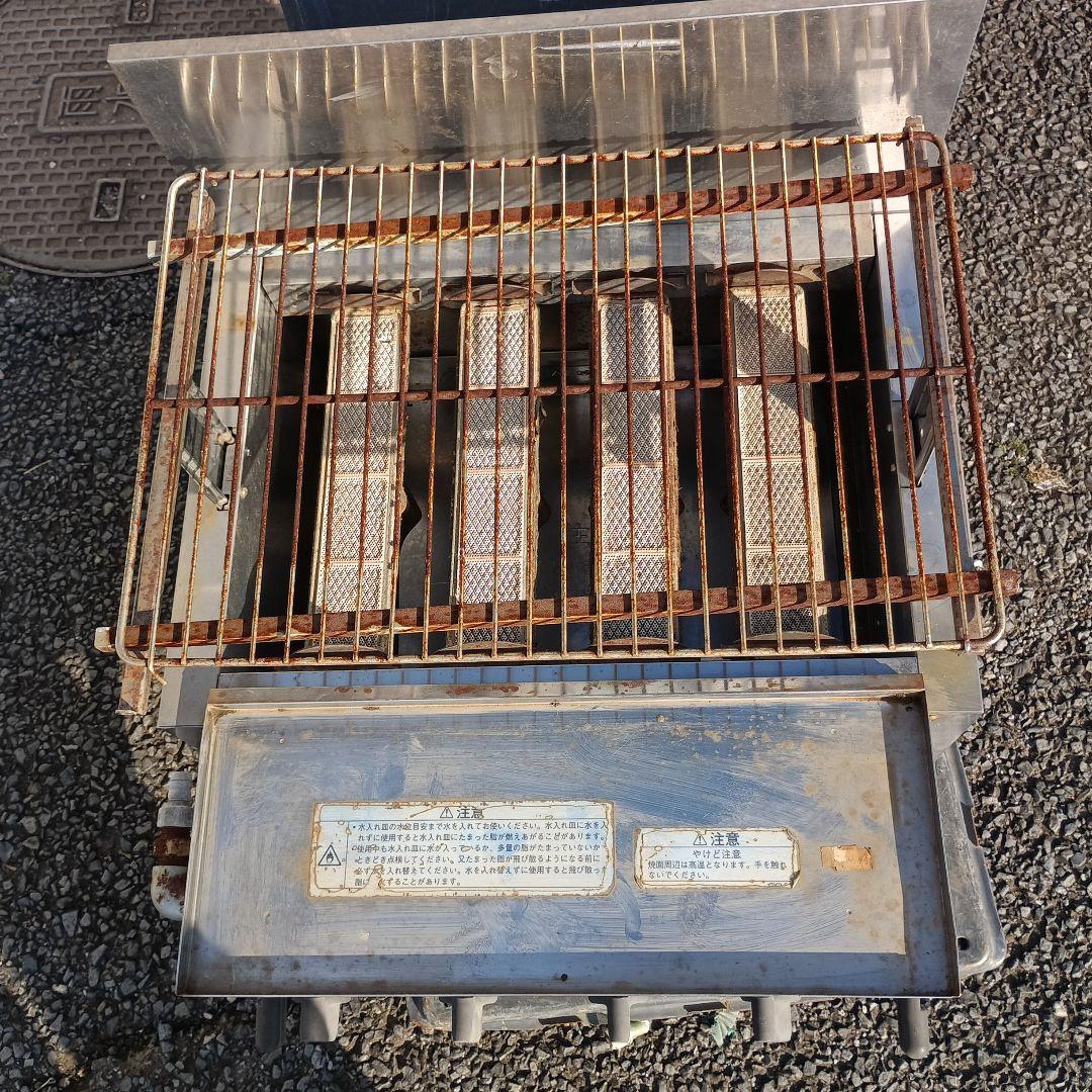 5046）リンナイ 荒磯 ガス赤外線グリラー RGA-404A 都市ガス用 難有