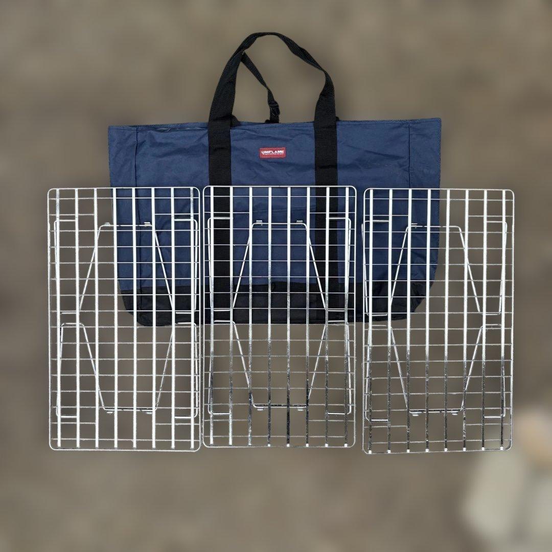 ユニフレーム　フィールドラック　シルバー　3個　ケース ユニフレーム フィールドラック ユニフレーム フィールドラック