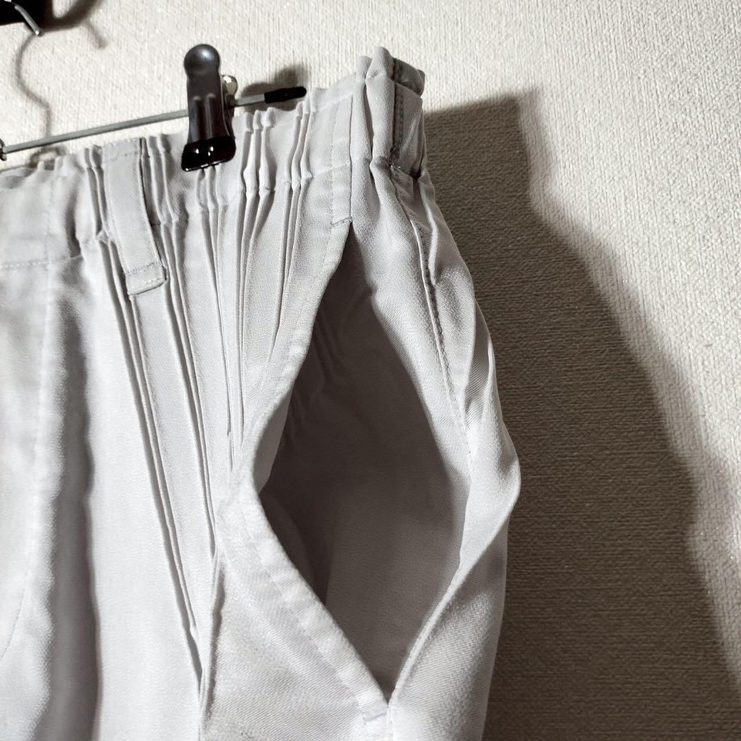 エイポック イッセイミヤケ サルエルパンツ テーパード プリーツプリーズ 灰色