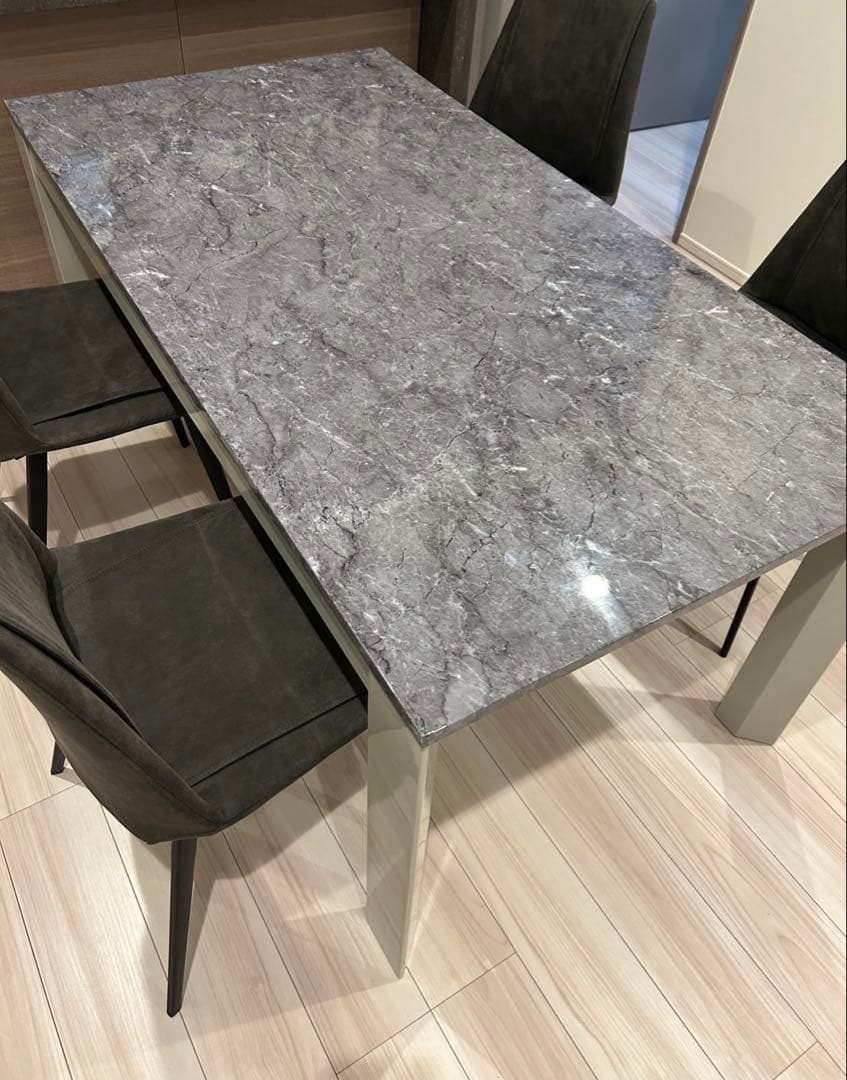 a3115188　大理石風ダイニングテーブルのみ