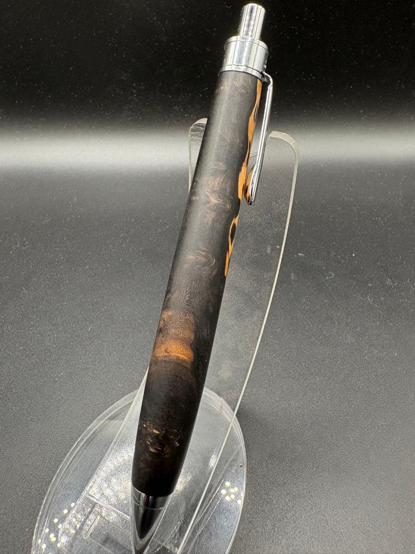 483極上 アフリカンブラックウッド 瘤杢 ツートン 木軸シャーペン