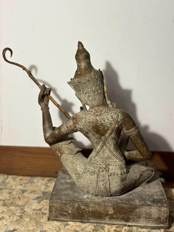 貴重】タイ仏像 19世紀 古銅鍍金仏 ガンダルヴァ