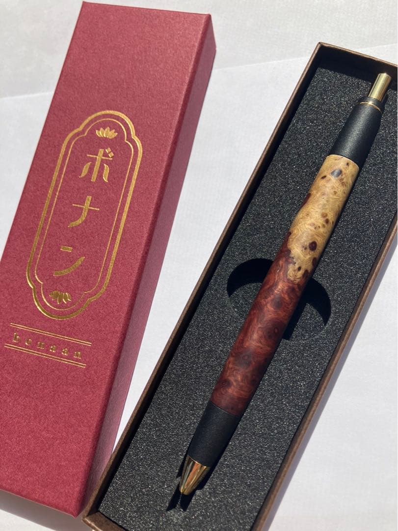 ボナンペン 本花梨瘤紅白源平杢 野原工芸似 - メルカリ