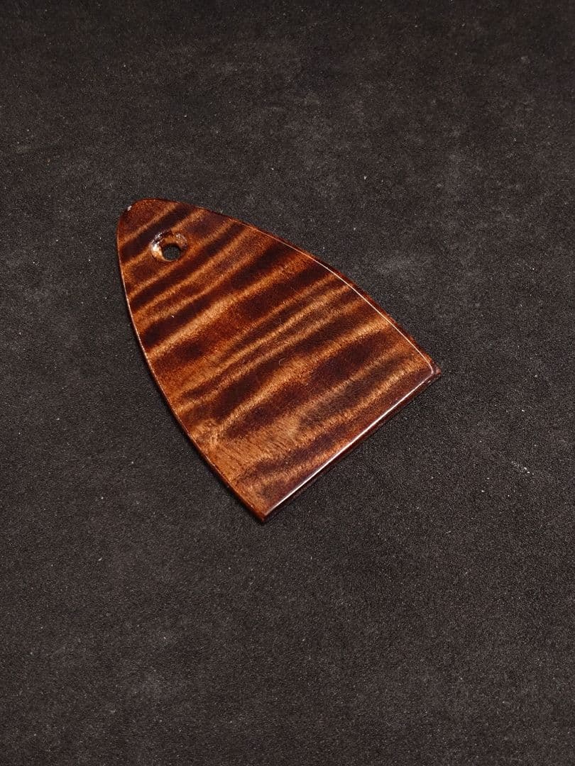 注文分）ウッドパーツ4種/カーリーメイプル材 ダークブラウンクリア