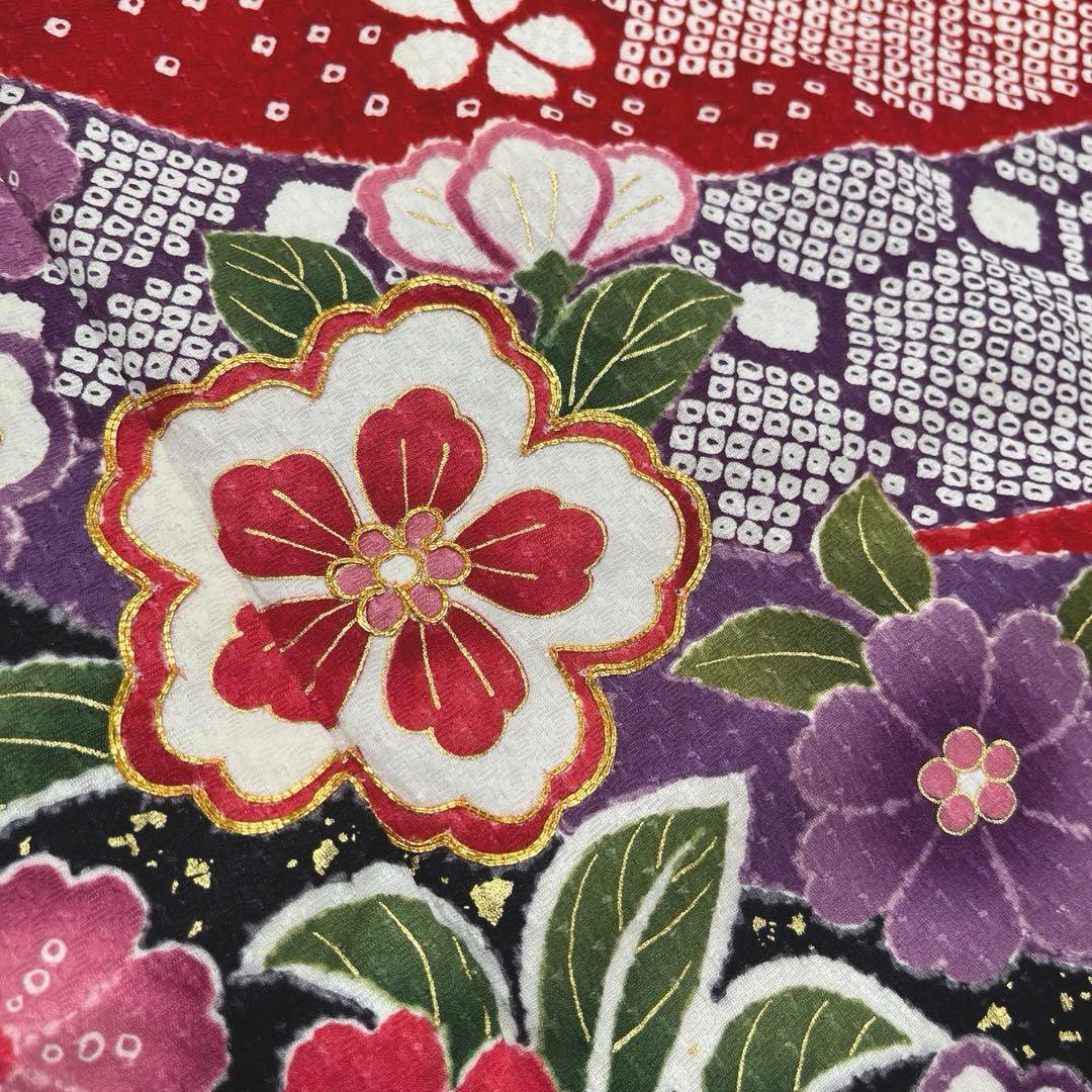 正絹 振袖 長襦袢セット古典柄熨斗模様トールサイズ ☆トールサイズ