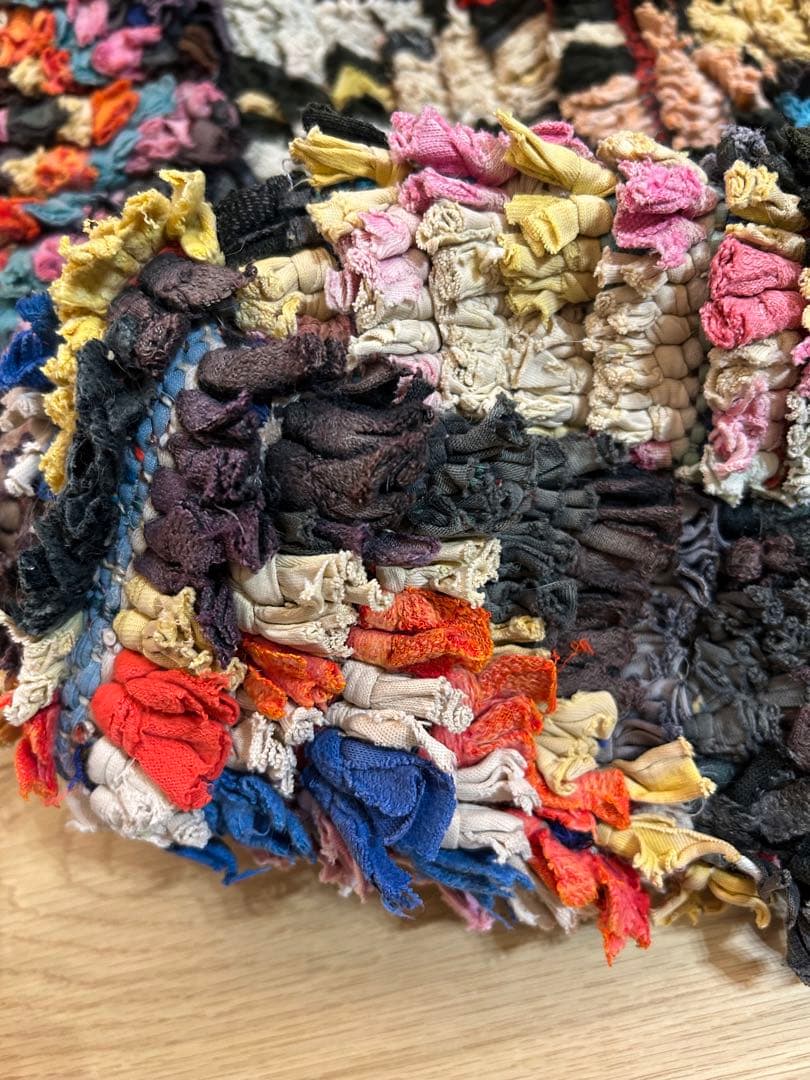 モロッコ　プフ　pouf アジラル　オットマン クッション　ラグ